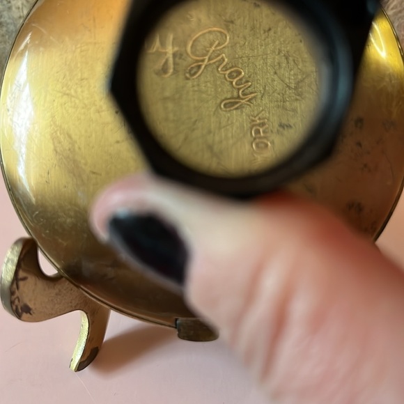 Vintage Dorothy Gray Makeup Compact Goldtone Lipstick Powder - Picture 7 of 7